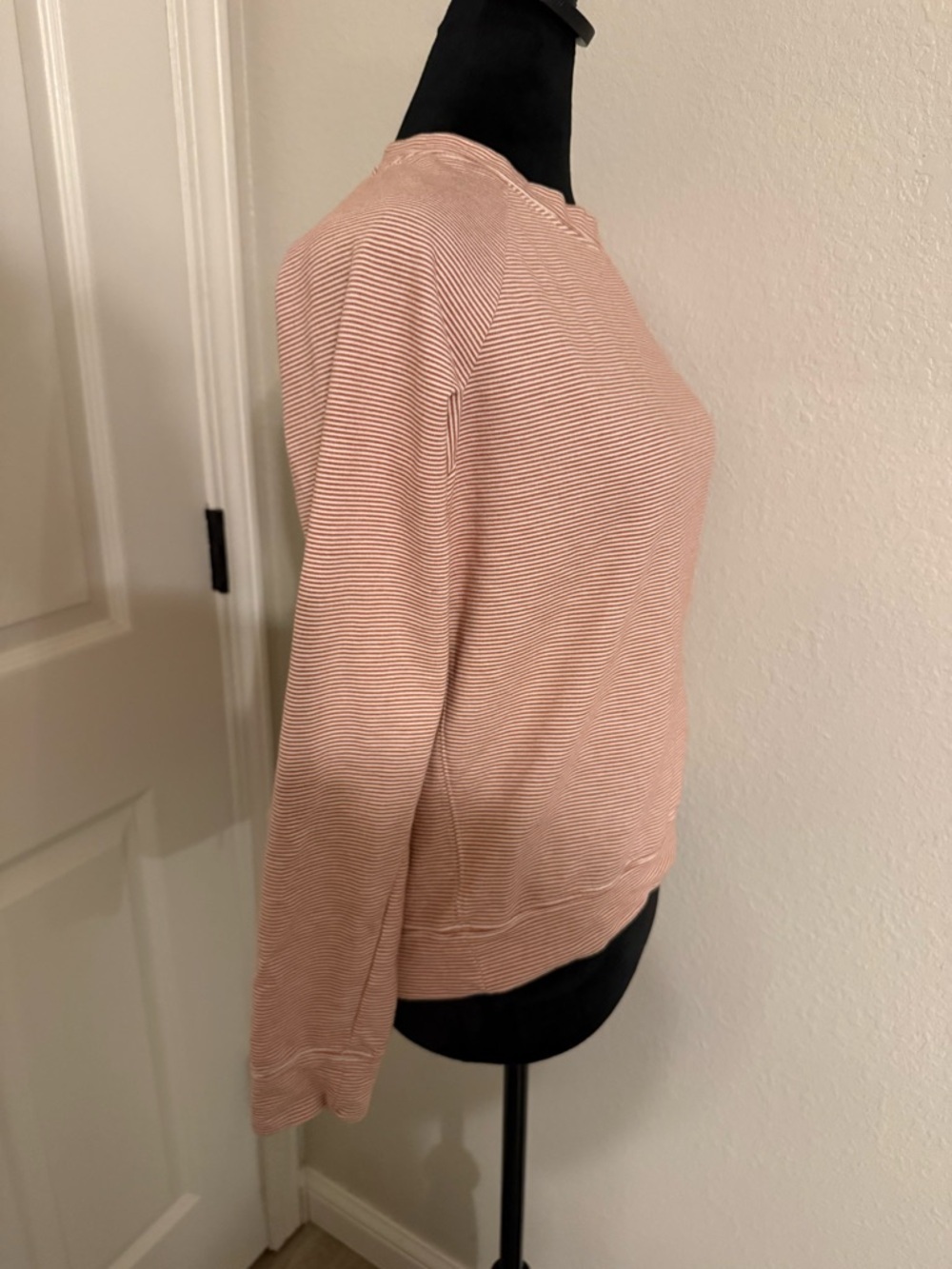 Thread & Supply Red and White Striped Long Sleeve Tee - Picture 2 of 6
